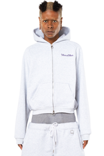 600 GSM CLOUD GREY ZIP-UP HOODIE
