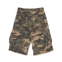 WASHED CAMO CARGO SHORTS